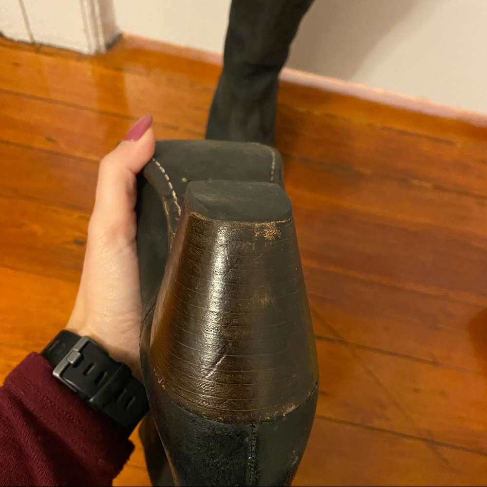 Frye Jackie Button Black Leather Boots 10 - Picture 9 of 11